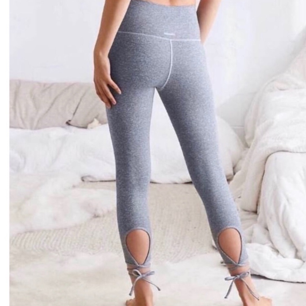 Aerie gray lace up leggings